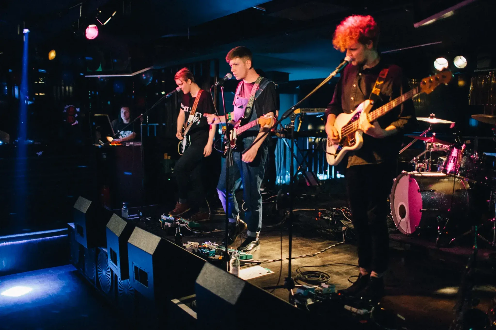 Band performing live on stage