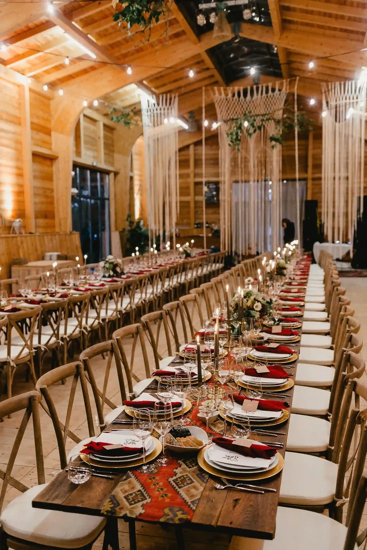 Close-up of a plated wedding dinner dish