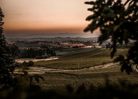 Sunset over the hills of Piedmont